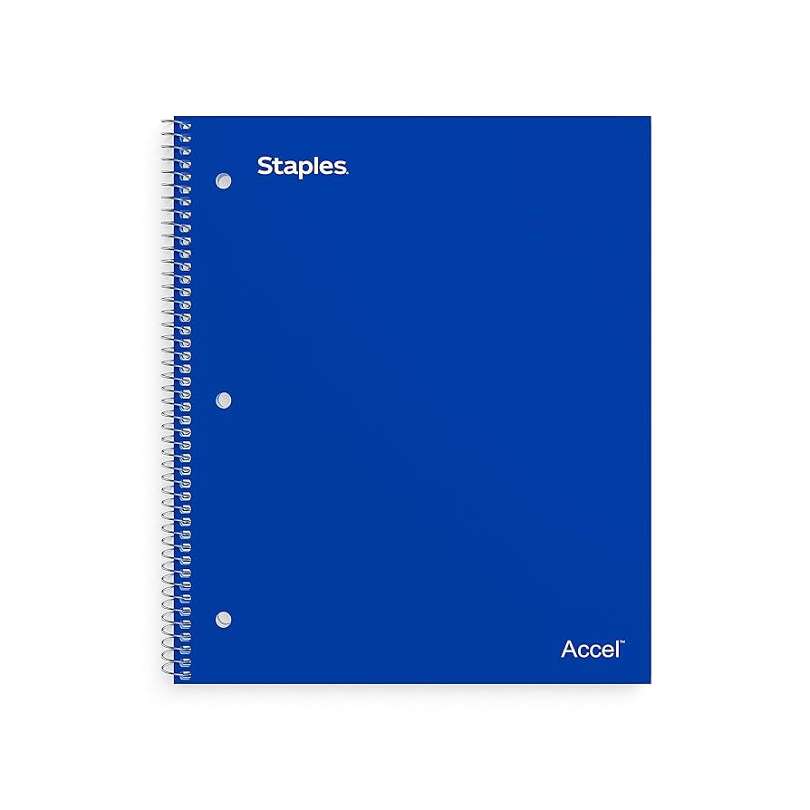 Amazon.com : Staples Accel Durable Notebook Graph Ruled 8-1